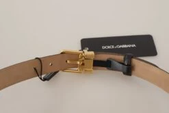Style Tribute Dolce & Gabbana Women's Black Calf Leather Gold Metal Logo Waist Buckle Belt 13 Style Tribute Dolce & Gabbana Women's Black Calf Leather Gold Metal Logo Waist Buckle Belt -Best Jewelry Store 154116805