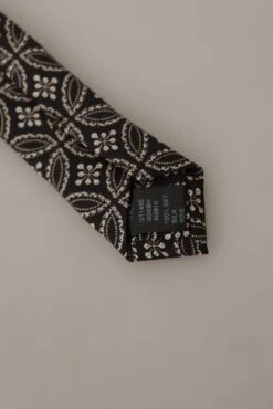 Style Tribute Dolce & Gabbana Men's Black White Fantasy Print Silk Adjustable Accessory Tie 10 Style Tribute Dolce & Gabbana Men's Black White Fantasy Print Silk Adjustable Accessory Tie -Best Jewelry Store 154393652