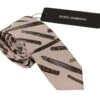 Style Tribute Dolce & Gabbana Men's Pink Pen Dots Print 100% Silk Adjustable Neck Accessory Tie -Best Jewelry Store 154394983