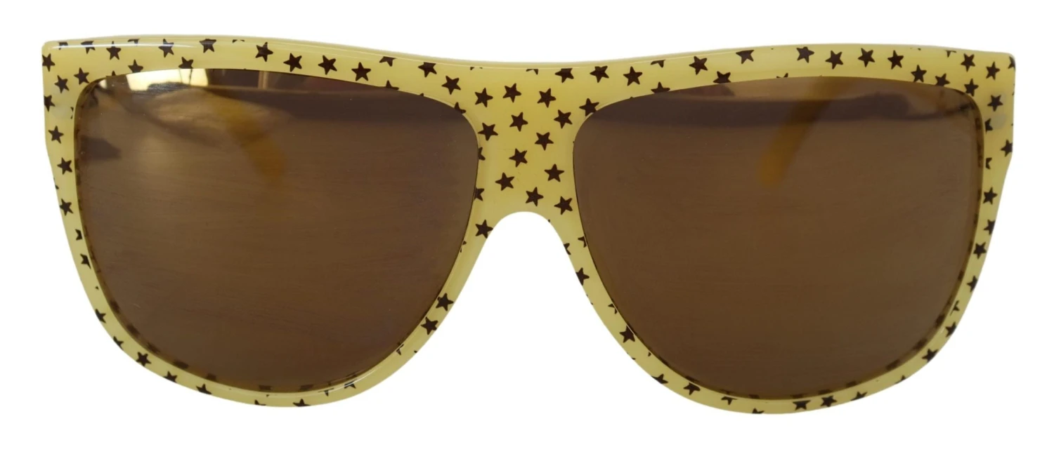 Style Tribute Dolce & Gabbana Women's Yellow Stars Acetate Square Shades DG4125 Sunglasses 3 Style Tribute Dolce & Gabbana Women's Yellow Stars Acetate Square Shades DG4125 Sunglasses