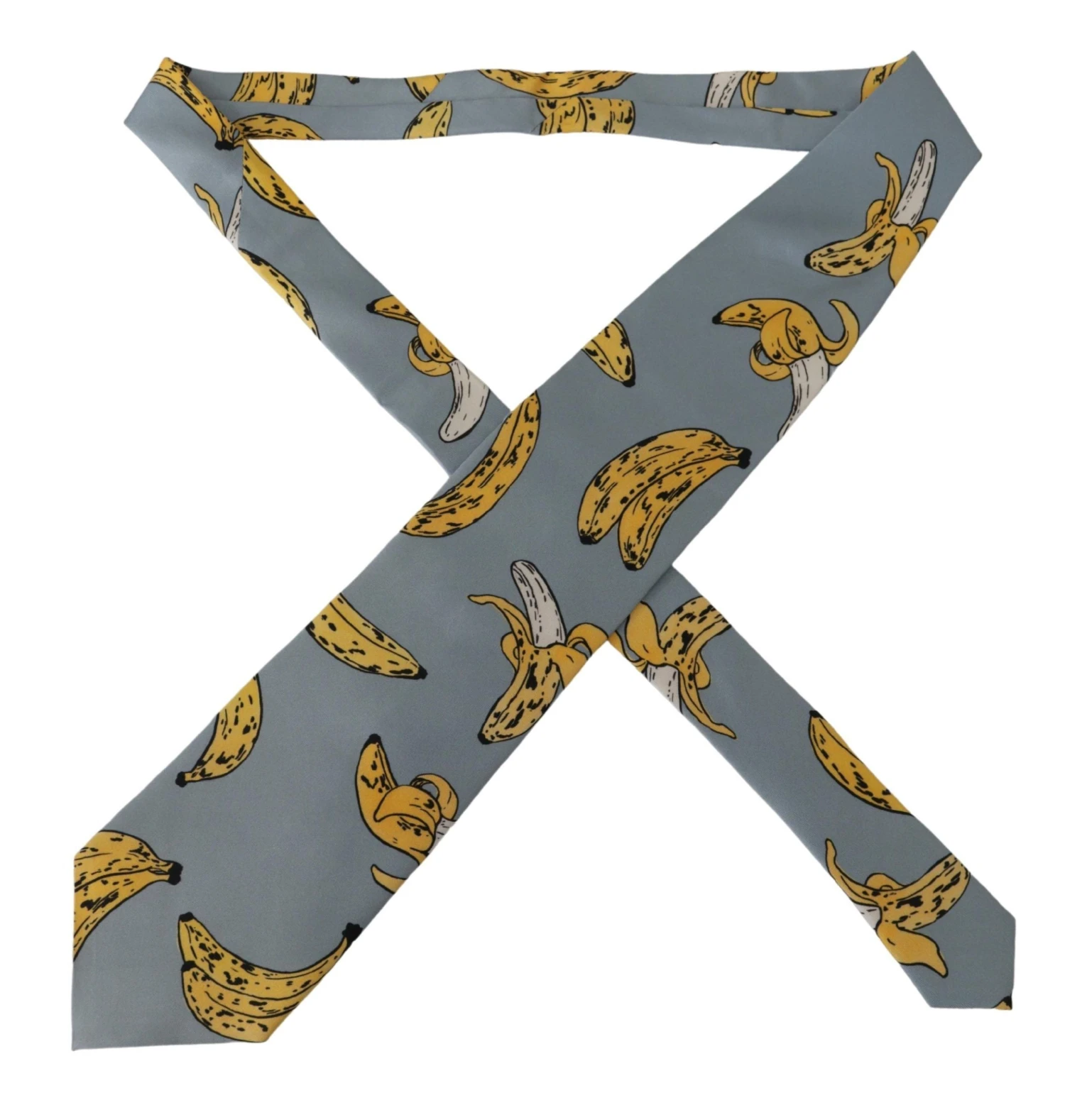 Style Tribute Dolce & Gabbana Men's Blue Yellow Banana Print Necktie Accessory 100%Silk Tie 4 Style Tribute Dolce & Gabbana Men's Blue Yellow Banana Print Necktie Accessory 100%Silk Tie - Image 2