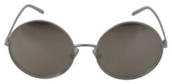 Style Tribute Dolce & Gabbana Women's Silver Plated Round Gray Le Nses Sunglasses