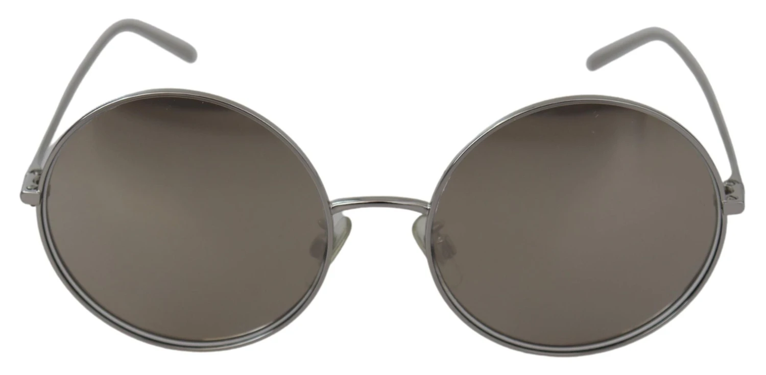Style Tribute Dolce & Gabbana Women's Silver Plated Round Gray Le Nses Sunglasses 3 Style Tribute Dolce & Gabbana Women's Silver Plated Round Gray Le Nses Sunglasses