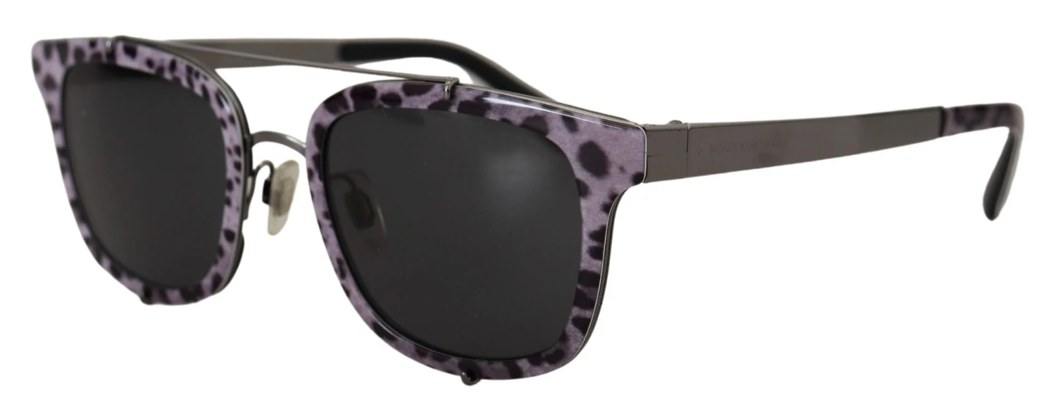 Style Tribute Dolce & Gabbana Women's Purple Leopard Metal Frame Shades DG2175 Sunglasses 4 Style Tribute Dolce & Gabbana Women's Purple Leopard Metal Frame Shades DG2175 Sunglasses - Image 2