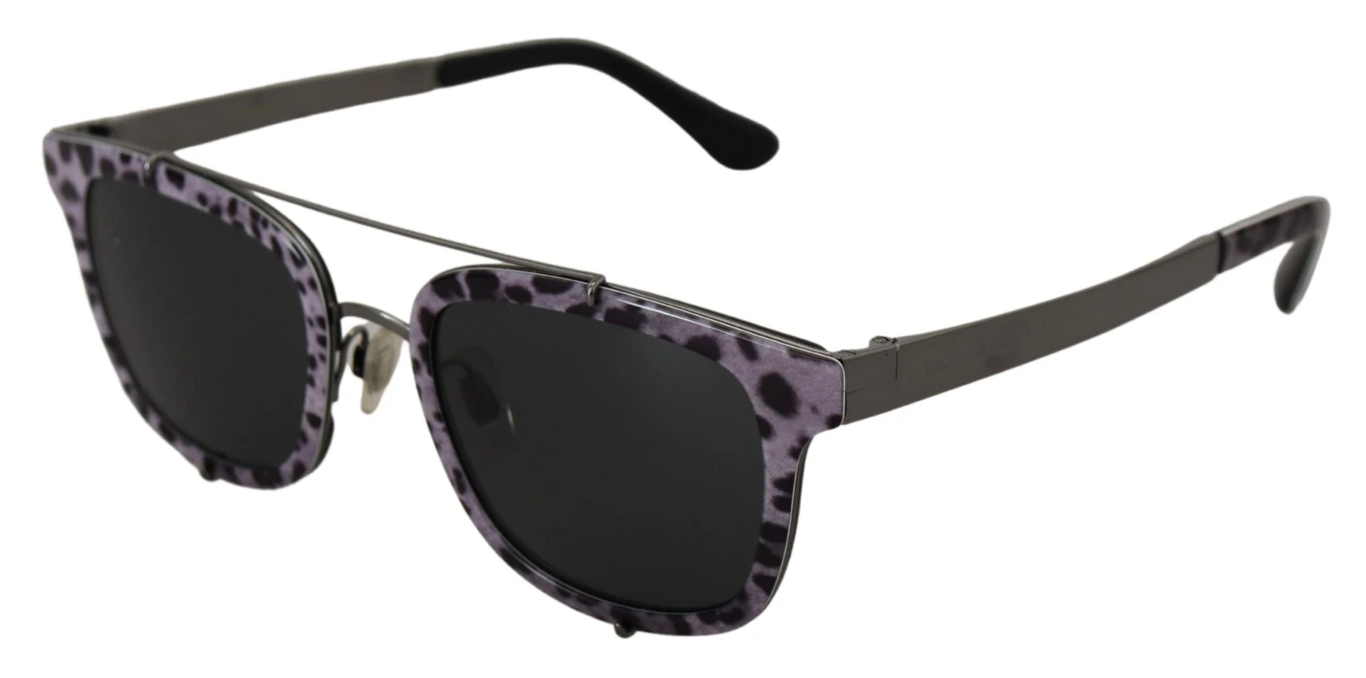 Style Tribute Dolce & Gabbana Women's Purple Leopard Metal Frame Shades DG2175 Sunglasses 5 Style Tribute Dolce & Gabbana Women's Purple Leopard Metal Frame Shades DG2175 Sunglasses - Image 3