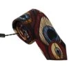 Style Tribute Dolce & Gabbana Men's Marron Peacock Feather Adjustable Necktie Accessory Tie -Best Jewelry Store 154407451