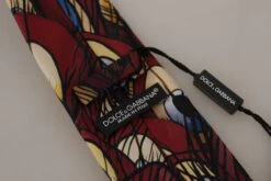 Style Tribute Dolce & Gabbana Men's Marron Peacock Feather Adjustable Necktie Accessory Tie -Best Jewelry Store 154407454