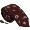 Style Tribute Dolce & Gabbana Men's Maroon Hat Pattern 100% Silk Adjustable Accessory Tie -Best Jewelry Store 154408981