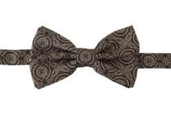 Style Tribute Dolce & Gabbana Men's Black White 100% Silk Adjustable Neck Papillon Tie -Best Jewelry Store 154417428