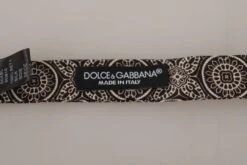 Style Tribute Dolce & Gabbana Men's Black White 100% Silk Adjustable Neck Papillon Tie -Best Jewelry Store 154417429