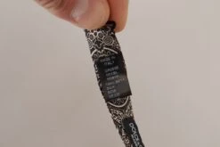 Style Tribute Dolce & Gabbana Men's Black White 100% Silk Adjustable Neck Papillon Tie -Best Jewelry Store 154417430