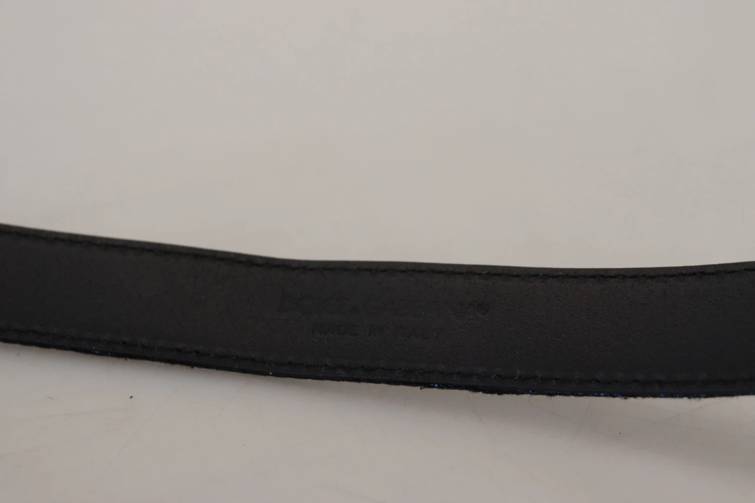 Style Tribute Dolce & Gabbana Men's Blue Jacquard Stripe Silver Buckle Belt 6 Style Tribute Dolce & Gabbana Men's Blue Jacquard Stripe Silver Buckle Belt - Image 4