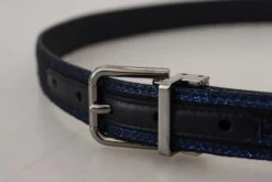 Style Tribute Dolce & Gabbana Men's Blue Jacquard Stripe Silver Buckle Belt 12 Style Tribute Dolce & Gabbana Men's Blue Jacquard Stripe Silver Buckle Belt -Best Jewelry Store 154418467