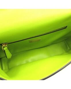 Style Tribute FENDI Women's Embossed Leather Chain Baguette Midi Bag In Green 15 Style Tribute FENDI Women's Embossed Leather Chain Baguette Midi Bag In Green -Best Jewelry Store 154795053