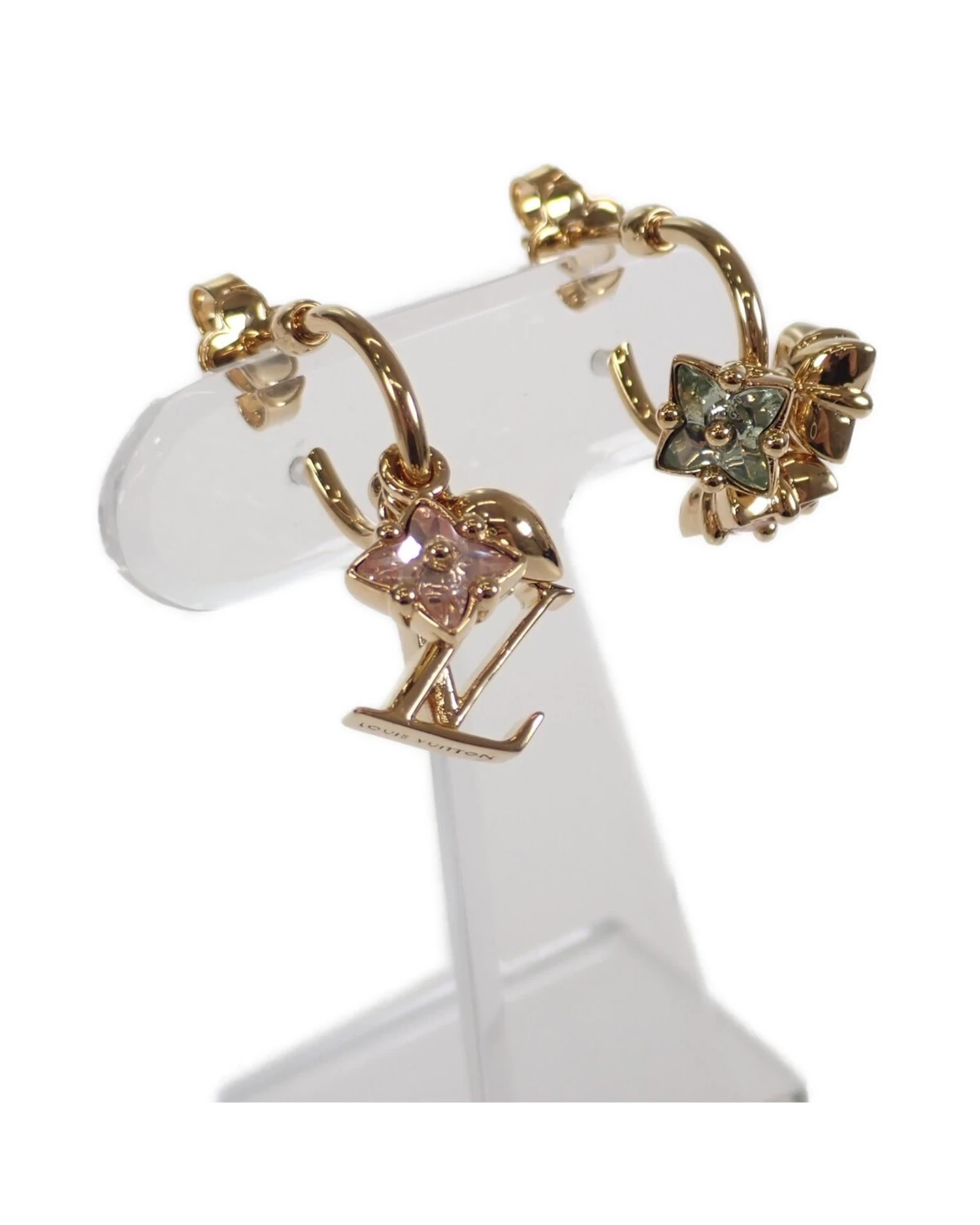 Style Tribute LOUIS VUITTON Women's Gold Hoop Earrings - 2.3 Inches In Gold 4 Style Tribute LOUIS VUITTON Women's Gold Hoop Earrings - 2.3 Inches In Gold - Image 2