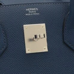 Style Tribute Hermes Women's Luxurious Navy Leather Hermes Birkin 30 Handbag In Navy -Best Jewelry Store 155176946