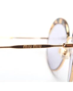 Style Tribute Miu Miu Women's Tortoiseshell Round Sunglasses In Gold 13 Style Tribute Miu Miu Women's Tortoiseshell Round Sunglasses In Gold -Best Jewelry Store 155438673