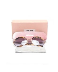 Style Tribute Miu Miu Women's Tortoiseshell Round Sunglasses In Gold 16 Style Tribute Miu Miu Women's Tortoiseshell Round Sunglasses In Gold -Best Jewelry Store 155438676