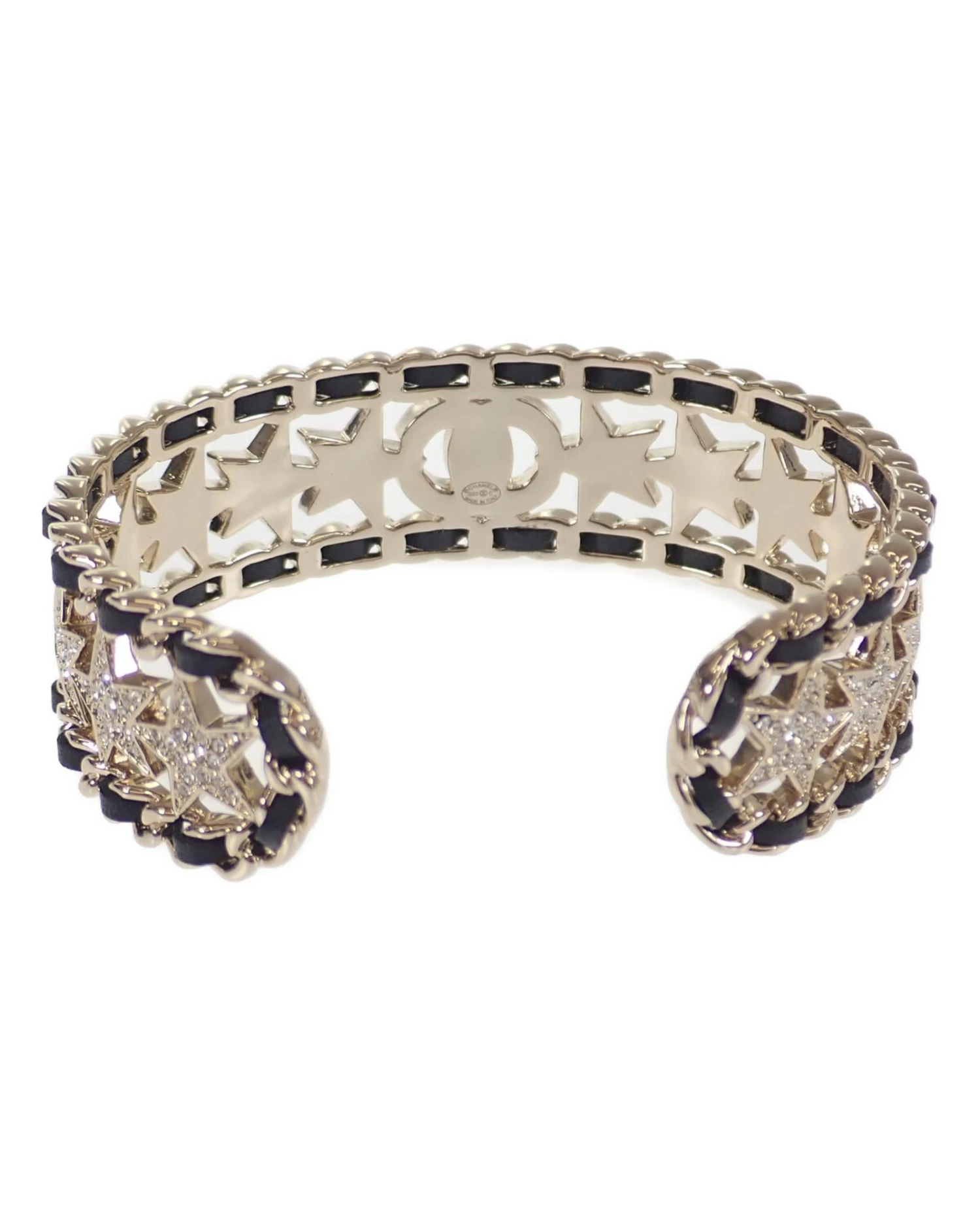 Style Tribute CHANEL Women's Rhinestone Star Gold Bangle Jewelry In Gold 5 Style Tribute CHANEL Women's Rhinestone Star Gold Bangle Jewelry In Gold - Image 3