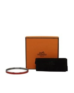 Style Tribute Hermes Women's Orange Enamel Extra Narrow Bangle Jewelry In Orange -Best Jewelry Store 157950843