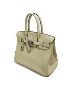 Style Tribute Hermes Women's White Togo Leather Birkin Bag [30cm] In White -Best Jewelry Store 157970492