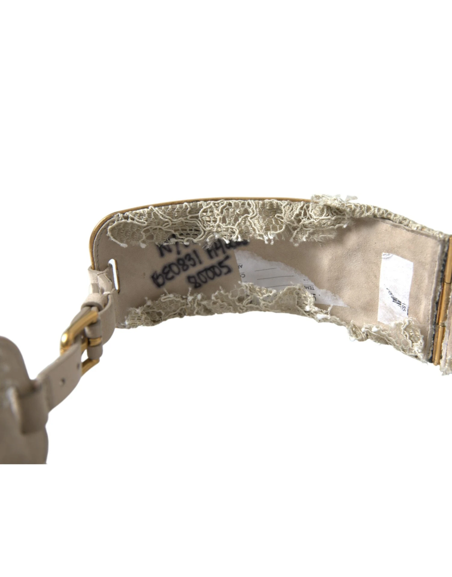 Style Tribute Dolce & Gabbana Women's Gold Brass Faux Pearl Floral Embellished Belt 7 Style Tribute Dolce & Gabbana Women's Gold Brass Faux Pearl Floral Embellished Belt - Image 5