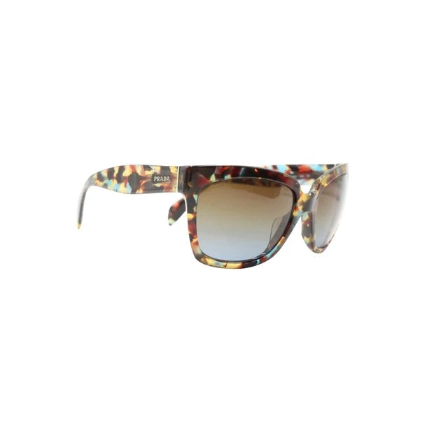 Style Tribute PRADA Brown & Blue Tortoiseshell Sunglasses 4 Style Tribute PRADA Brown & Blue Tortoiseshell Sunglasses - Image 2