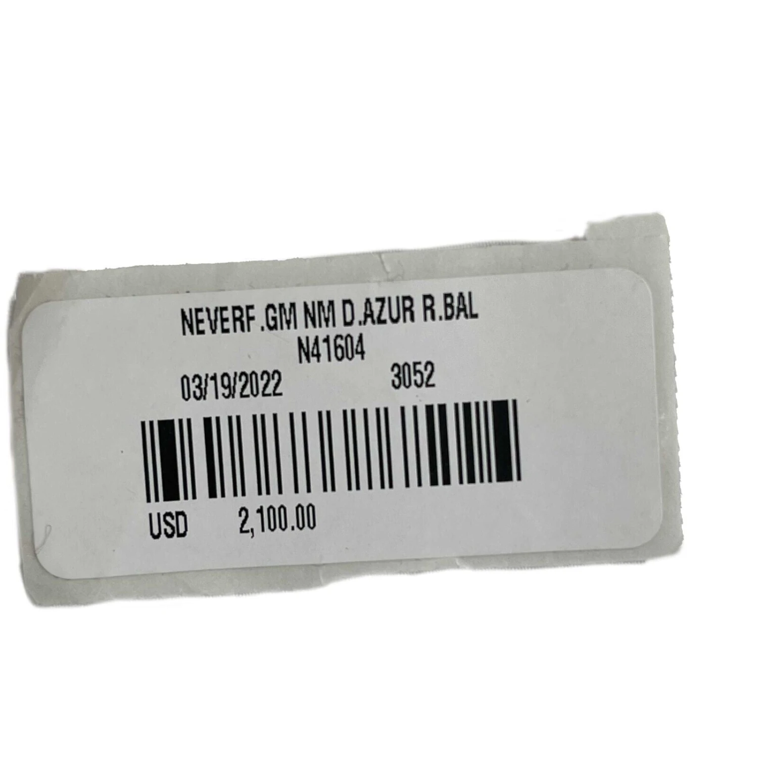 Luxury Resale Network LOUIS VUITTON Neverfull GM Damier Azur W/Pouch White Handbag 7 Luxury Resale Network LOUIS VUITTON Neverfull GM Damier Azur W/Pouch White Handbag - Image 5