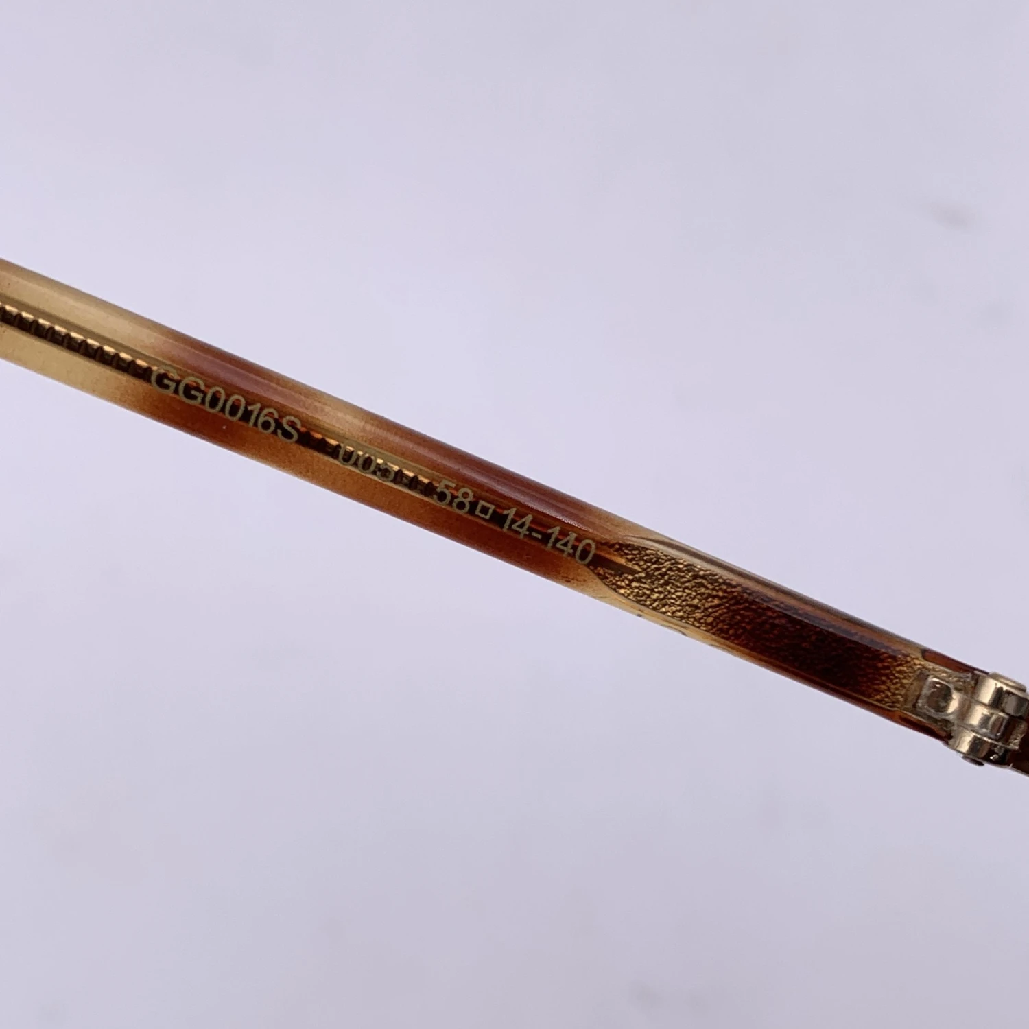 Opherty Ciocci GUCCI Brown Acetate Gg0016S Squared Sunglasses 58/14 140Mm 8 Opherty Ciocci GUCCI Brown Acetate Gg0016S Squared Sunglasses 58/14 140Mm - Image 6