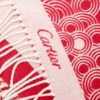 Rewind Vintage CARTIER Red Circular Pattern Stole