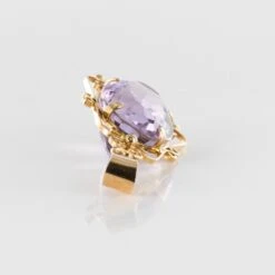 Sarl Baume French 19th Century 16.5 Carat Amethyst 18 Karat Rose Gold Pendant -Best Jewelry Store 19 277 8 master
