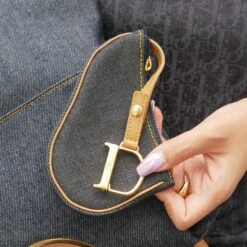 AMORE Vintage CHRISTIAN DIOR 2001 Denim Saddle Key Case 70747 -Best Jewelry Store 1 388d3c14 476d 4a32 aea8 e6f4eb591067