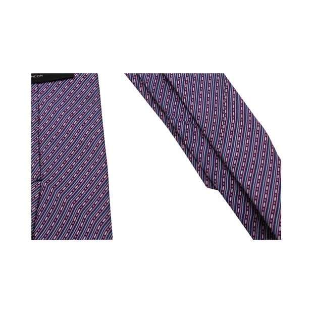 Style Tribute DUNHILL Light Purple Print Tie 4 Style Tribute DUNHILL Light Purple Print Tie - Image 2