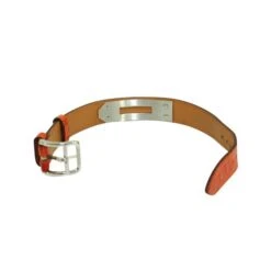 Style Tribute HERMeS Orange Croc Kelly Bracelet -Best Jewelry Store 1f8ead9e9a1d74c1de3fde58c215ae42