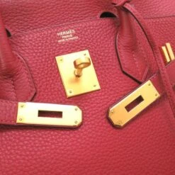 ELADY HERMES Birkin 30 Taurillon Clemence Rouge Grenat X Stamp [2016] Handbag Bag Red 0157 -Best Jewelry Store 2000 00f71073 e725 440c b55c f28780d276e3