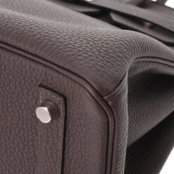 ELADY HERMES Birkin 30 Chocolat Palladium Metal Fittings D Engraved [around 2019] Women's Taurillon Clemence Handbag -Best Jewelry Store 2000 03f6a9d8 6767 49b3 9e4b e8781ee96033