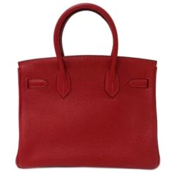 ELADY Hermes Birkin 30 Taurillon Clemence Rouge Bag Ladies Handbag Red -Best Jewelry Store 2000 05ba9943 7c7c 4f1f b649 49bd5543f935