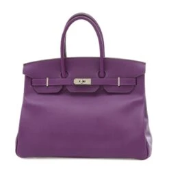 ELADY HERMES Birkin 35 Handbag Epson Anemone R Stamp