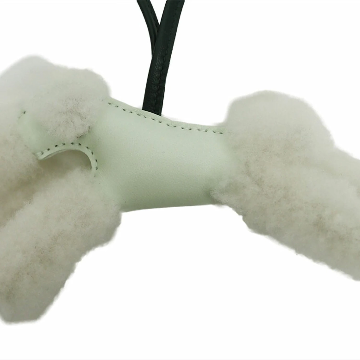 ELADY HERMES Buddy Charm Dog Veil Fizz Wool Women's U Engraved Bag 4 ELADY HERMES Buddy Charm Dog Veil Fizz Wool Women's U Engraved Bag - Image 2