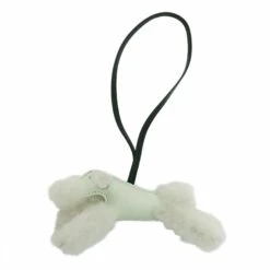 ELADY HERMES Buddy Charm Dog Veil Fizz Wool Women's U Engraved Bag