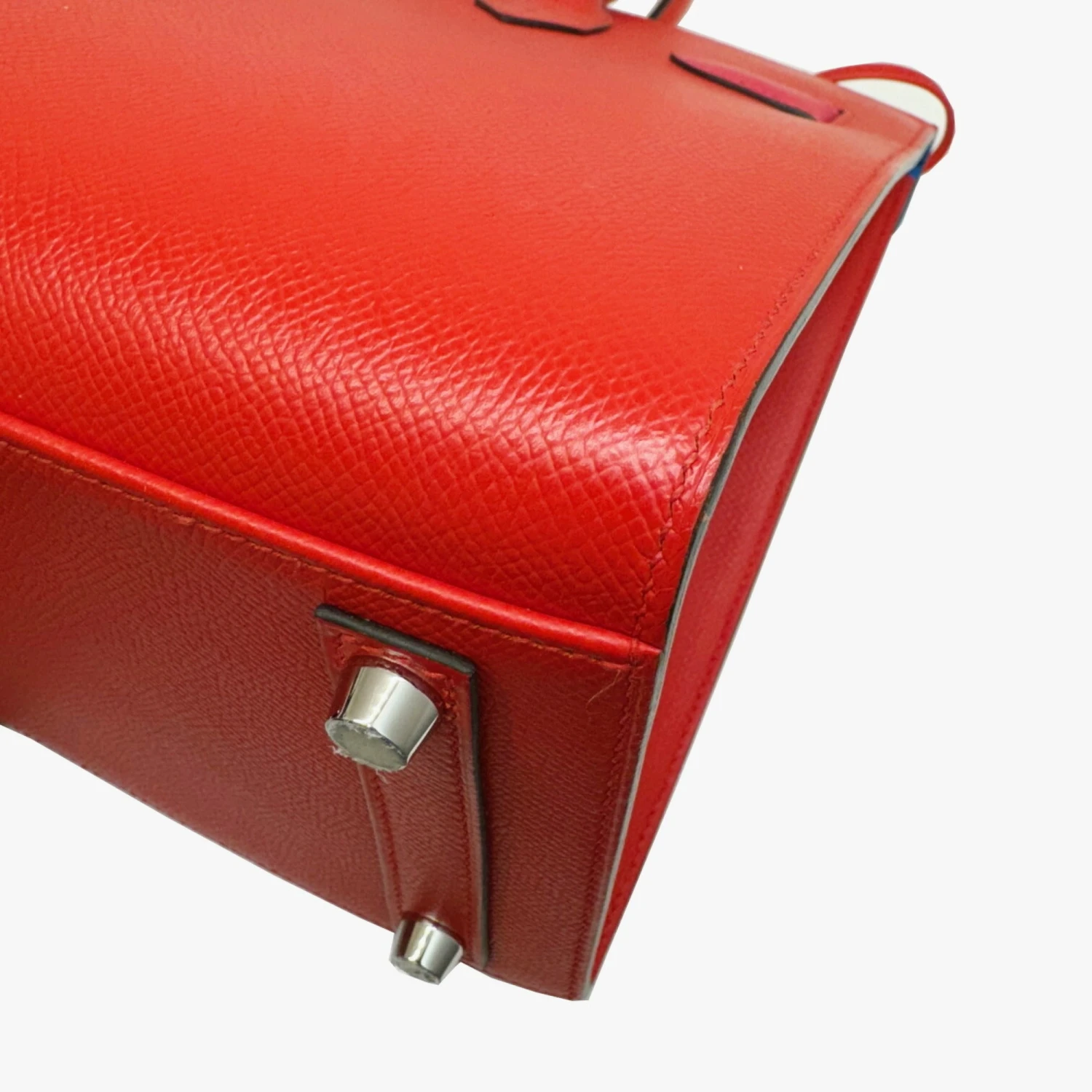 ELADY HERMES Birkin 30 Serie Kazak Epson Z Carved Handbag Rouge Cou Rose Extreme Blue Zanzibar Red Pink Vaux Women's 11 ELADY HERMES Birkin 30 Serie Kazak Epson Z Carved Handbag Rouge Cou Rose Extreme Blue Zanzibar Red Pink Vaux Women's - Image 9