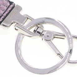 ELADY PRADA Key Holder 1PF726 Pink Black Leather Ring Bag Charm Women's -Best Jewelry Store 2000 12e69f59 4b0b 40d9 8683 0593d80b819a