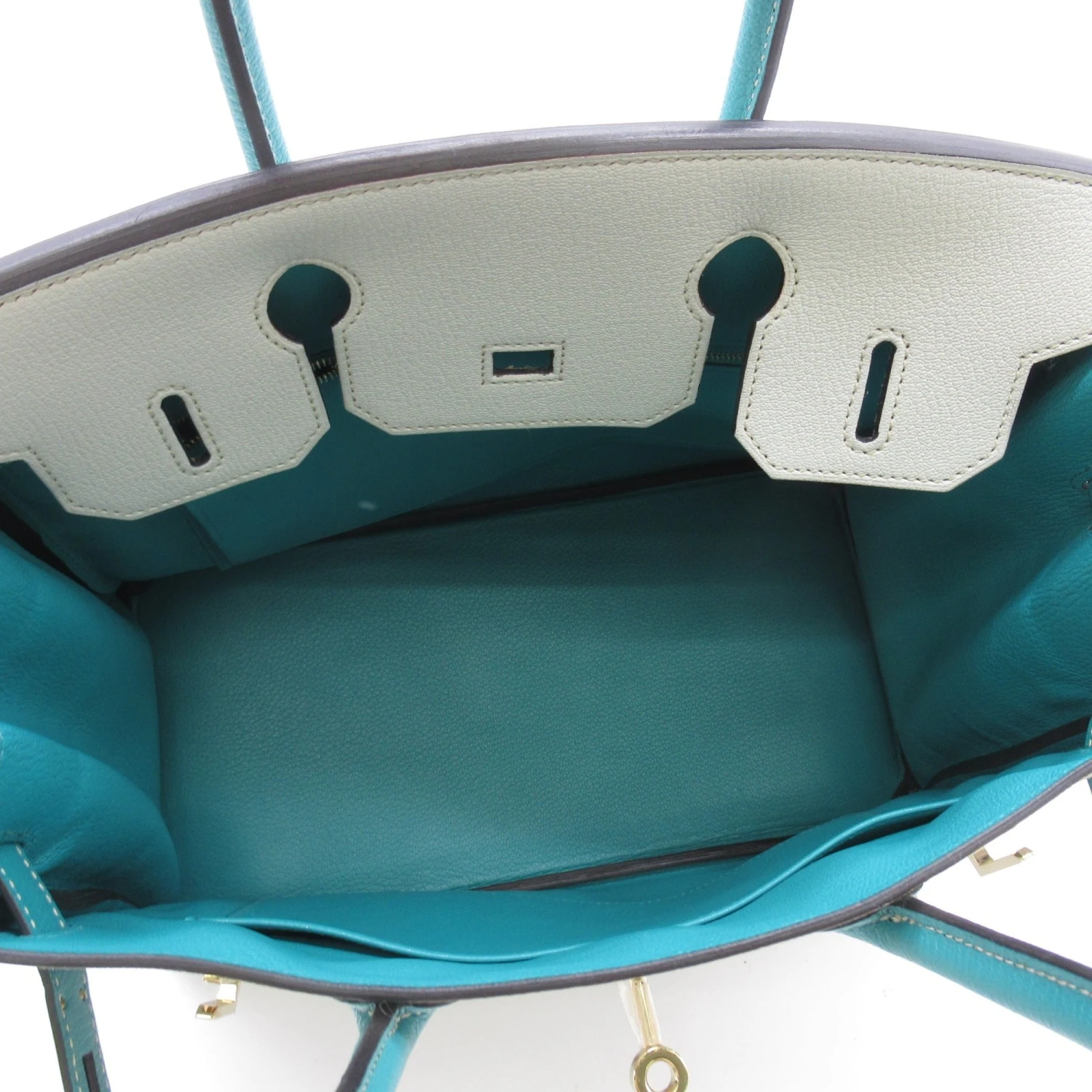 ELADY HERMES Birkin 30 Special Order Vert Veronese Gray Green Vert Veronese Shave Leather 7 ELADY HERMES Birkin 30 Special Order Vert Veronese Gray Green Vert Veronese Shave Leather - Image 5