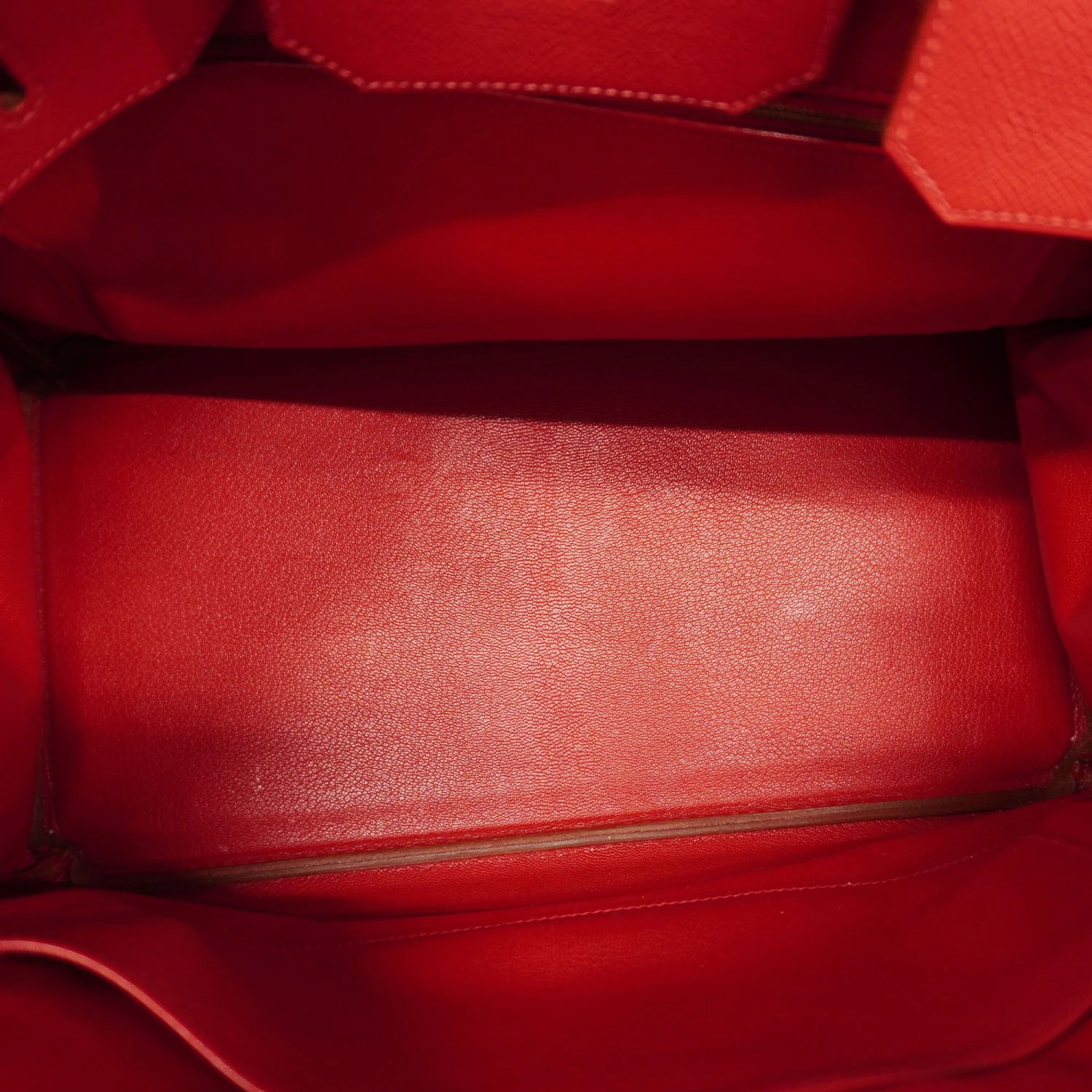 ELADY HERMESAuth Birkin 35 D Stamp Women's Courchevel Leather Handbag Rouge Vif 6 ELADY HERMESAuth Birkin 35 D Stamp Women's Courchevel Leather Handbag Rouge Vif - Image 4