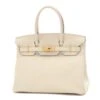 ELADY Hermes Birkin 30 Togo Cle Handbag Gold Hardware Z Stamp