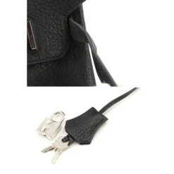 ELADY HERMES Birkin 30 Handbag Fjord Black L Engraved Silver Hardware -Best Jewelry Store 2000 16c2fe18 af55 418b a6f1 d27d0fb84746