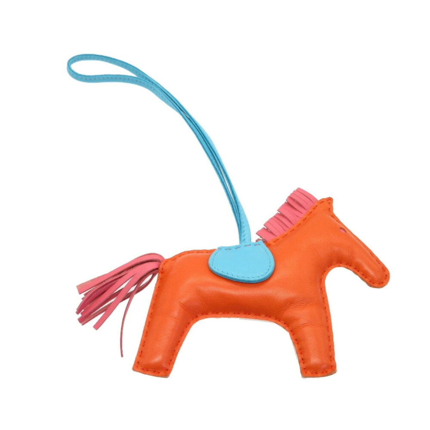 ELADY HERMES Rodeo Charm MM Anumilo Orange Poppy Rose Azare Blue Sun Seal Bag Keychain 5 ELADY HERMES Rodeo Charm MM Anumilo Orange Poppy Rose Azare Blue Sun Seal Bag Keychain - Image 3