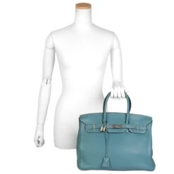 ELADY HERMES Birkin 35 Taurillon Clemence N Engraved Blue Handbag -Best Jewelry Store 2000 1981f60c f345 4b85 a294 7f3f4be239c1