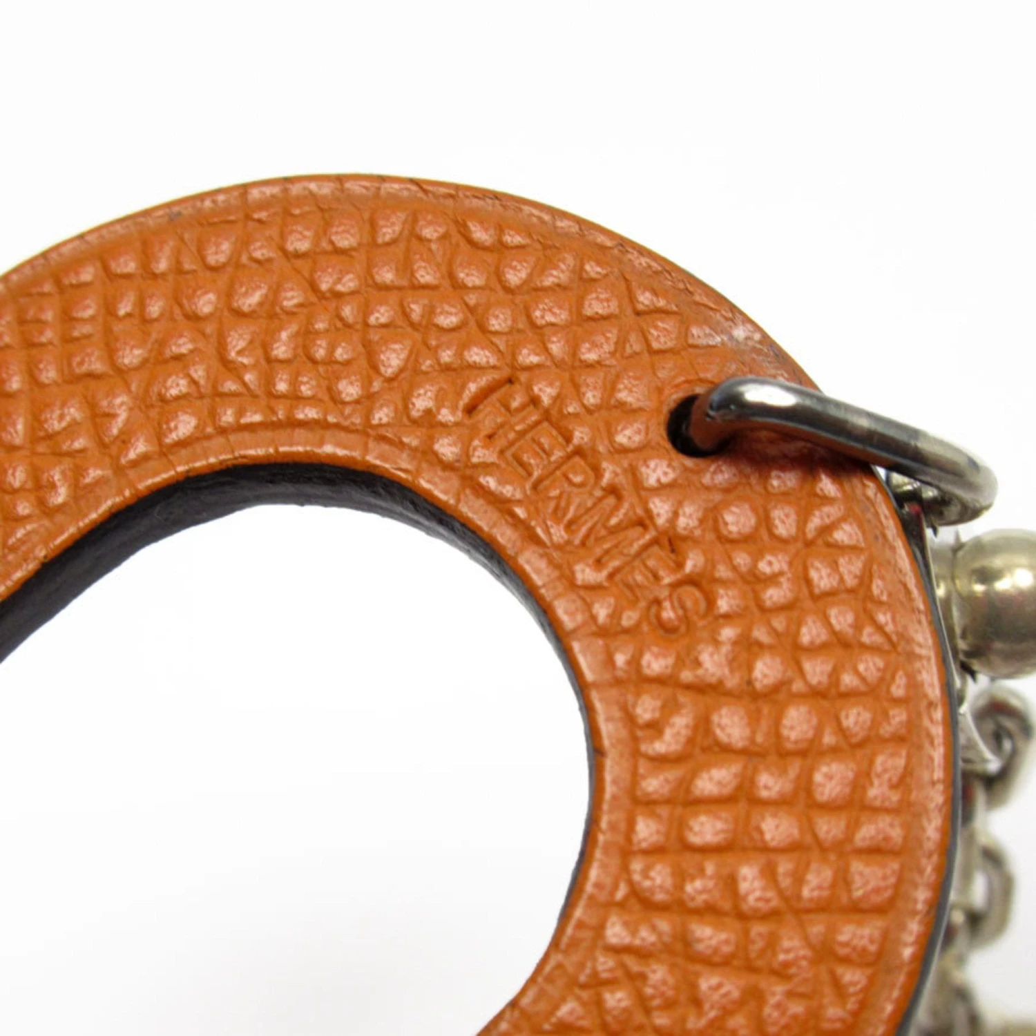 ELADY HERMES Charm Leather Silver 925 Grey Orange Men's Women's W0290i 5 ELADY HERMES Charm Leather Silver 925 Grey Orange Men's Women's W0290i - Image 3