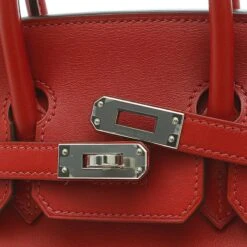 ELADY Hermes Birkin 25 Swift Rouge Piman Handbag Silver Hardware Y Engraved -Best Jewelry Store 2000 1eabc57a 14fa 4167 b334 90527f22138f